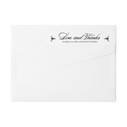 Elegance | Hartelijk dank voor het logo van het we (Achterkant)