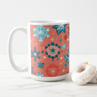 Élégance hivernale givrée Mug de Noël