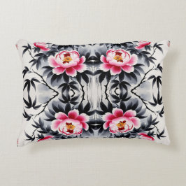 Elegance in Bloom: Floral Harmony printed Accent Kussen