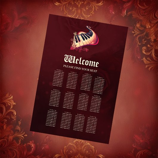 Elegance in motion, the curved piano.  poster