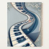 Elegance in piano keys and blossoms.  (Dos)