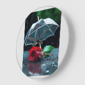 "Élégance Intemporelle : Une horloge murale qui co (Angle)