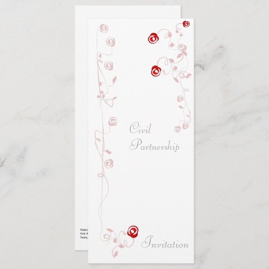 Élégance - Invitation (Devant / Derrière)