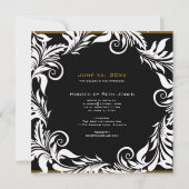 Élégance - invitation 5,25" de Fête de la mariée x (Dos)