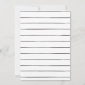 Élégance | Invitation de la partie d'engagement av (Dos)