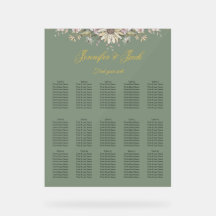 Élégance Luxueuse Bohème Minimaliste Vert Sauge Or