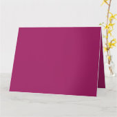 Élégance Magenta Vibrant | Cartes Pliées Premium (Fleur jaune)