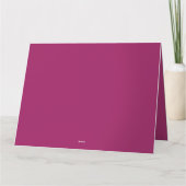 Élégance Magenta Vibrant | Cartes Pliées Premium (Dos)