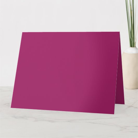 Élégance Magenta Vibrant | Cartes Pliées Premium (Devant)