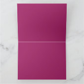 Élégance Magenta Vibrant | Cartes Pliées Premium (Intérieur)