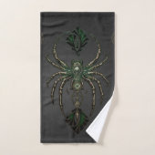Élégance mécanique, l'araignée dans le noir. (Serviette à main)