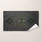 Élégance mécanique, l'araignée dans le noir. (Serviette à main)