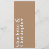 Elegance & Modern Flair Dusty Pink Wedding Menu (Voorkant)