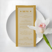 Elegance Modern Vintage Wedding Menu