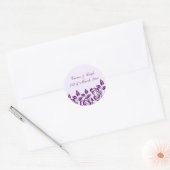 Élégance Moderne Autocollant Enveloppe Rose Violet (Enveloppe)