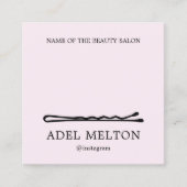 Élégance Moderne Carte de Fidélité Blanche pour Sa (Devant)