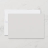 Élégance Moderne Carte de RSVP avec Code QR pour M (Dos)