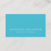 Elégance moderne Carte de visite Turquoise