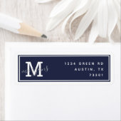 Élégance moderne | Étiquette d'adresse de retour (En situation)