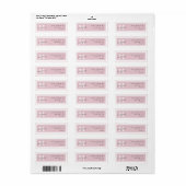 Élégance Moderne | Étiquette d'adresse de retour (Feuille entière)
