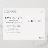 Élégance Moderne Faire-Part de Mariage (Verso)