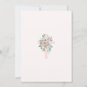 Élégance moderne filles Baptême Invitation (Dos)