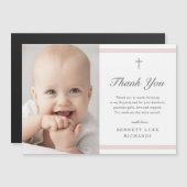 Élégance moderne filles Carte de remerciements de  (Devant / Derrière)