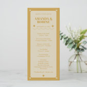 Elegance Moderne Vintage Trouwprogramma's (Staand voorkant)