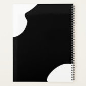 Elégance moderne Wedding planner à cordes florales (Dos)