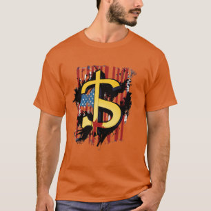 Elégance monétaire : T-shirt Dollar Design"