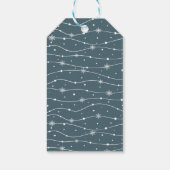 Élégance Muted - Bleu ardoise Étiquettes cadeaux (Dos)