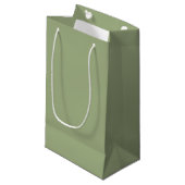 Elégance Muted - Petite Sage Nom Sac Cadeau (Devant Angle)