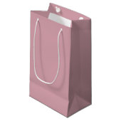 Elégance Muted - Sac cadeau de nom de Rose Misty (Devant Angle)