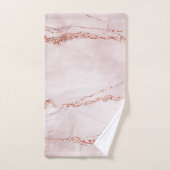 Élégance mystique | Turquoise Bleu et Rose Or Agat (Serviette à main)