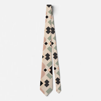 Élégance nette : Diamant noir Cravate Motif