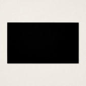 Élégance noire de luxe | Cartes de profil premium (Dos)