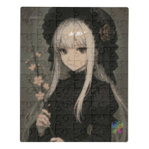 Elegance of the Midnight Blossom Maiden