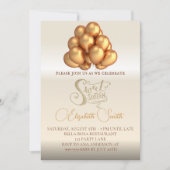 Elégance or, invitation sweet sixteen (Devant)