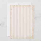 Elégance or rose, invitation sweet sixteen (Dos)