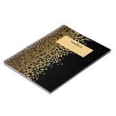 Elégance orientale - Carnet avec Motifs d'or (Côté gauche)