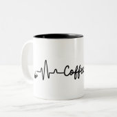 Elégance quotidienne : Mug café personnalisé (Devant gauche)