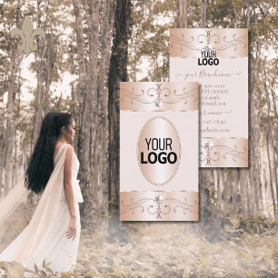 Elegance Roos Gold  Ornamenten Toevoegen Logo Nobl Visitekaartje