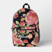 Élégance rose : Sac à dos Floral Extraordinaire (Recto)