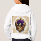 "Élégance royale : Sweat - shirt à capuche avec co (Dos)