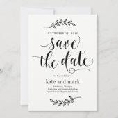 Élégance Rustique Carte de Faire-Part Éditables CO (Devant)