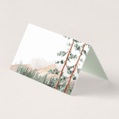 Elégance rustique Montagnes Forêt Pin Spruce Arbre (Back)