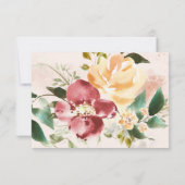 Élégance rustique | Réponse du Mariage floral (Dos)