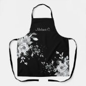 Elégance sans effort noir & blanc Moyen tablier (Recto)