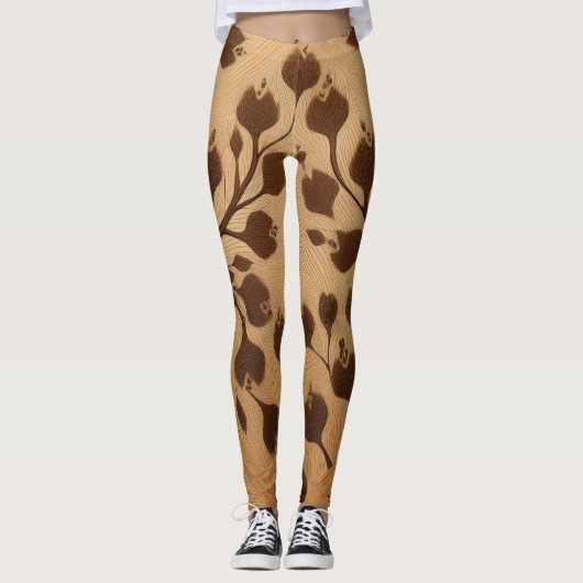 Élégance sauvage : Leggings Posters de animaux Bro (Devant)