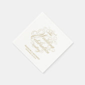 Élégance | Serviettes en papier personnalisées (Coin)
